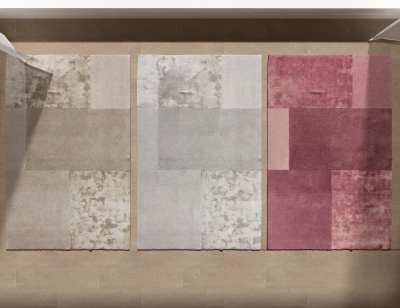 现代布艺地毯3D模型下载